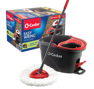 lot 324 image: LOT OF 2 O-Cedar EasyWring Spin Mop & Bucket System