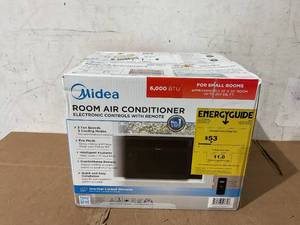 lot 12 image: Midea 6,000 BTU 115V Window Air Conditioner with Comfort Sense Remote, up to 250 Sq. ft