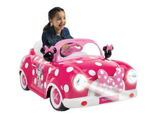 lot 523 image: Huffy Disney Minnie Mouse Battery-Powered Ride-On Car, 6V, Kids Ages 3