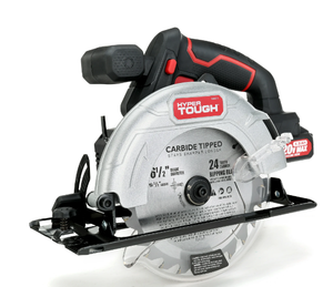 lot 539 image: Hyper Tough 20V Max Lithium-ion Cordless 6-12 inch Circular Saw with 1.5Ah Lithium-ion Battery, Charger, Blade & Rip Fence