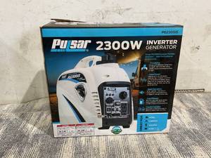 lot 78 image: Pulsar 2300-Watt Super Quiet Gasoline Powered Inverter Generator with USB