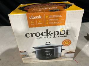 lot 621 image: Crock-Pot 4-Quart Classic Slow Cooker