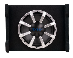 lot 83 image: Jensen J10ASB 10 Subwoofer in Multi-Mounting Enclosure w Built-in Powered Amplifier