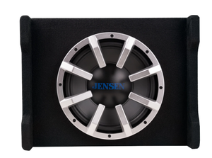lot 84 image: Jensen J10ASB 10 Subwoofer in Multi-Mounting Enclosure w Built-in Powered Amplifier