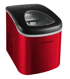 lot 707 image: Frigidaire, 26 Lbs. Ice Maker, Red Stainless Steel, EFIC130