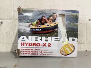 lot 753 image: Airhead Hydro-X 2 Person Towable Tube for Boating
