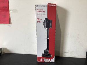 lot 761 image: Utilitech 13-HP 58-GPM Thermoplastic Pedestal Sump Pump