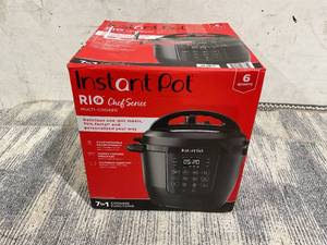 lot 724 image: Instant Pot RIO Chef Series 6 Qt Pressure Cooker and Multi-Cooker