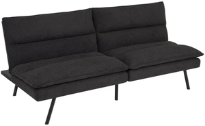 lot 89 image: Mainstays Pillow Top Futon, Charcoal