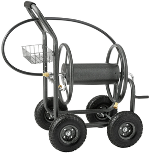 lot 90 image: Expert Gardener Steel Mobile Hose Reel Cart