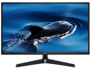 lot 100 image: onn. 24 FHD (1920 x 1080p) 75hz Office Monitor with 6 ft HDMI Cable, Black