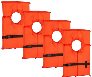 lot 205 image: USCG Approved Type II Universal Life Vest Pack