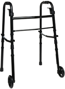 lot 210 image: Equate Folding Walker with Wheels, Black