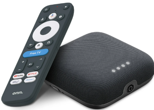 lot 217 image: onn. Google TV 4K Pro Streaming Device (New, 2024), 4K UHD resolution, Dolby Vision & Dolby ATMOS, Hands-Free Voice Control, Smart Hub