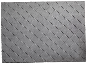 lot 265 image: Better Homes & Gardens, 5x 7 Grey Diamond Rabbit Faux Fur Area Rug