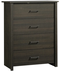 lot 284 image: Mainstays Hillside 4-Drawer Dresser, Espresso Finish