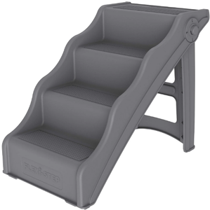 lot 421 image: Tail Waggers Dog Stairs Flexi-Step, Foldable Dog Steps with 4-Step Design and Non-Slip Treads, Medium