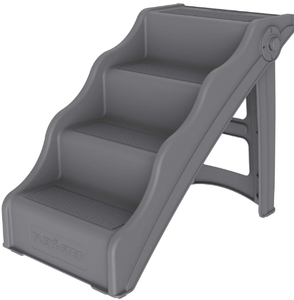lot 422 image: Tail Waggers Dog Stairs Flexi-Step, Foldable Dog Steps with 4-Step Design and Non-Slip Treads, Medium