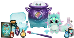 lot 437 image: Magic Mixies Magical Real Misting Purple Cauldron with Interactive 8 Blue and Plush Toy, Ages 5