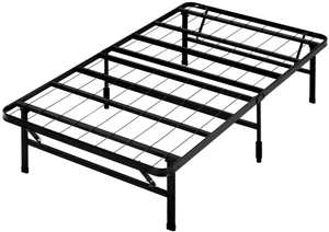 lot 477 image: Zinus 14 Black Metal SmartBase Tool-Free Assembly Mattress Foundation, Twin