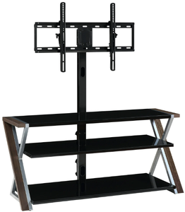 lot 480 image: Whalen Xavier 3-in-1 Television Stand for TVs up to 70, Warm Ash