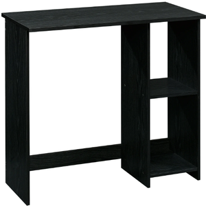 lot 511 image: Mainstays Small Space Writing Desk with 2 Shelves, True Black Oak Finish