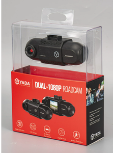 lot 560 image: YADA 1080P Dual Camera Dashcam, 120 Degree Wide Angle Lens, 1.5 LCD Screen, G-Sensor Technology with Park and Record Mode