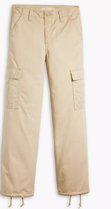 lot 766 image: Levis Womens Mid Rise 94 Baggy Cargo Pants, Size 31x30
