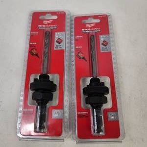 lot 132 image: Lot Of Two Milwaukee BigHawg Carbide Teeth 1 38-6 14  49-56-9305