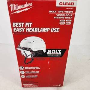 lot 138 image: New Milwaukee Bolt Eye Visor Clear 48-73-1410