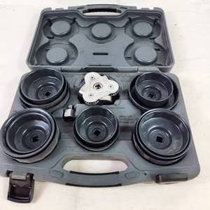 lot 151 image: Blue-Point OFC14KT 14 Piece Heavy Duty End Cap Filter Wrench Set With Hard Case