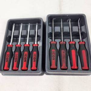 lot 154 image: Lot Of Four Piece Icon Torx Set And Four Piece Pick Set