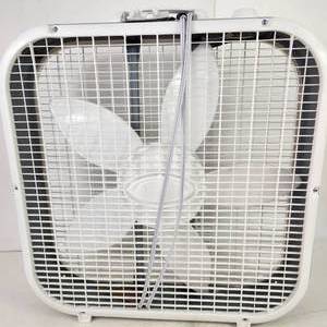 lot 181 image: Lasko Air Circulating Box Fan White More Air Power Electric