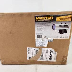 lot 185 image: New Master 40,000 BTU Heater MH-40-GFA Heats Up To 1000 Sq. Ft. Operates Up To 11 Hours