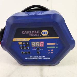 lot 190 image: NAPA Carlyle Tools CBC612V20A 612 Volt, 20 AMP Intelligent Battery Charger