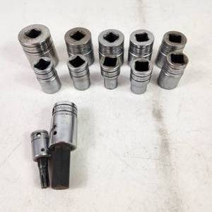 lot 194 image: Lot Of Twelve Snap-On 12 Point Sockets Multiple Sizes Great Condition