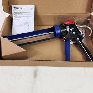 lot 213 image: New Workpro Heavy Duty 10oz Dual Thrust Ratio Caulking Gun