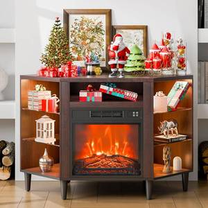 lot 22 image: Vevor Electric Fireplace Corner TV Stand
