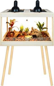 lot 42 image: Prolee 24 Gallon Bearded Dragon Tank with Leg