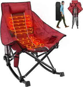 lot 51 image: Suteck Heated XL Oversized Camping Rocking Chair