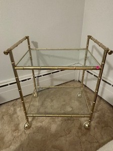 Hostess Rolling Server with Glass Shelves