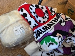 Tingle Toes Foot Massager and a Disney Beach Towel