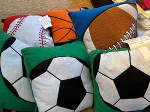 Sport Ball themed Throw Pillows