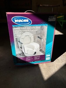 Raised Toilet Seat with Arms
