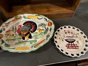 2 Large Serving Platters