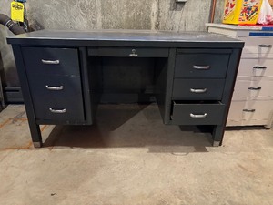 Large Metal Desk