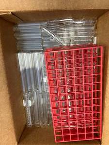 Assorted Box of Test Tubes  Vials With Test Tube Rack Included