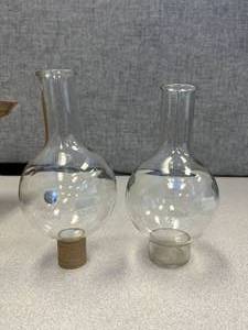 2 - Boiling Flasks 500ml Round Bottom BORO, Stands Not Included
