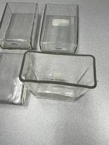 4 - Museum Jars, No Caps 4w x 13 D x 6H