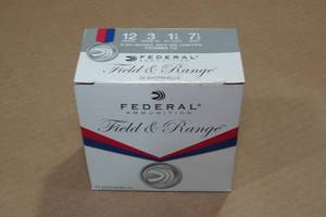 lot 280 image: 25 Federal Field & Range 12 Gauge 2-34 7.5 Shot Shotshells